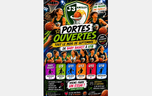 Portes Ouvertes J3 Amilly Basket : Viens faire un essai gratuit en septembre !
