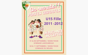 Recrutement U15 Filles
